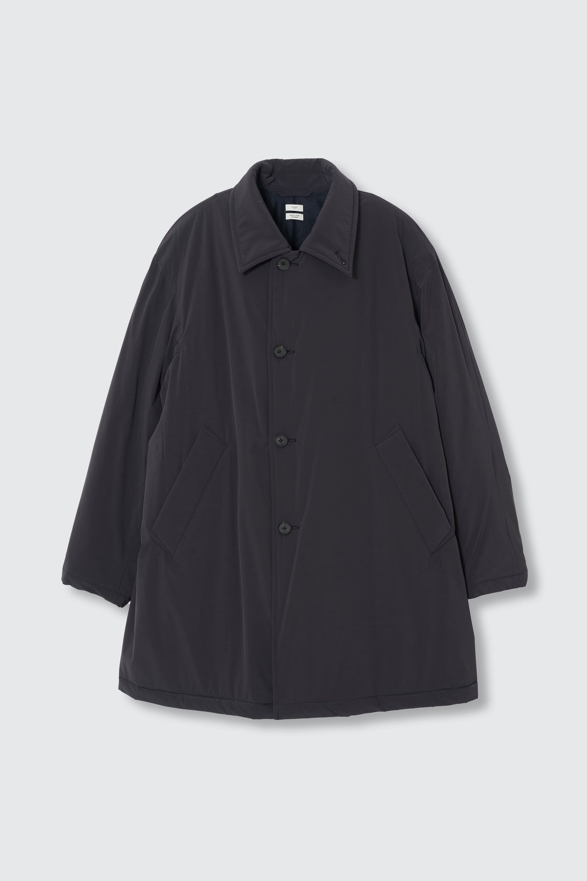 Super Stretch Recycle Nylon Taffeta Puffer Half Coat