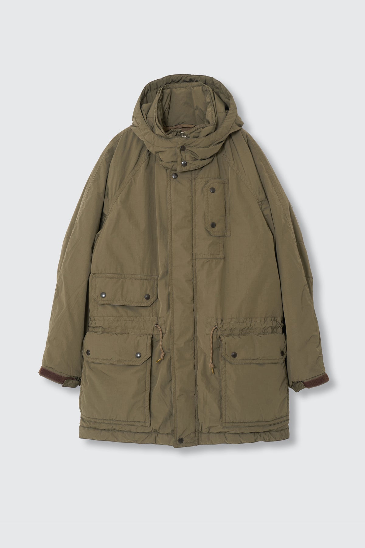 Polyester Nylon Cotton Microfiber Taffeta Puffer Military Coat