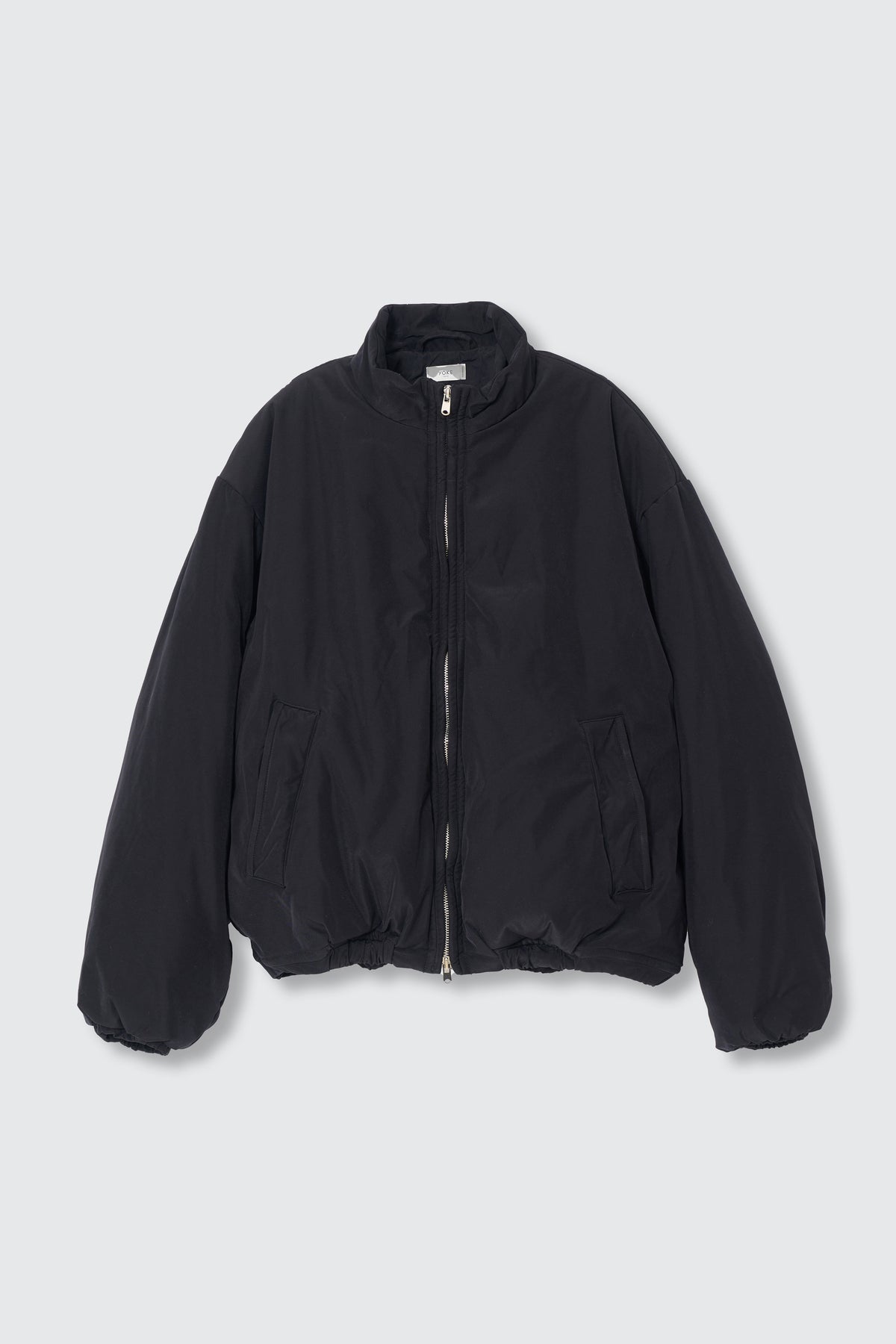 Polyester Nylon Microfiber Twill Sculptural Wired Puffer Wide Blouson