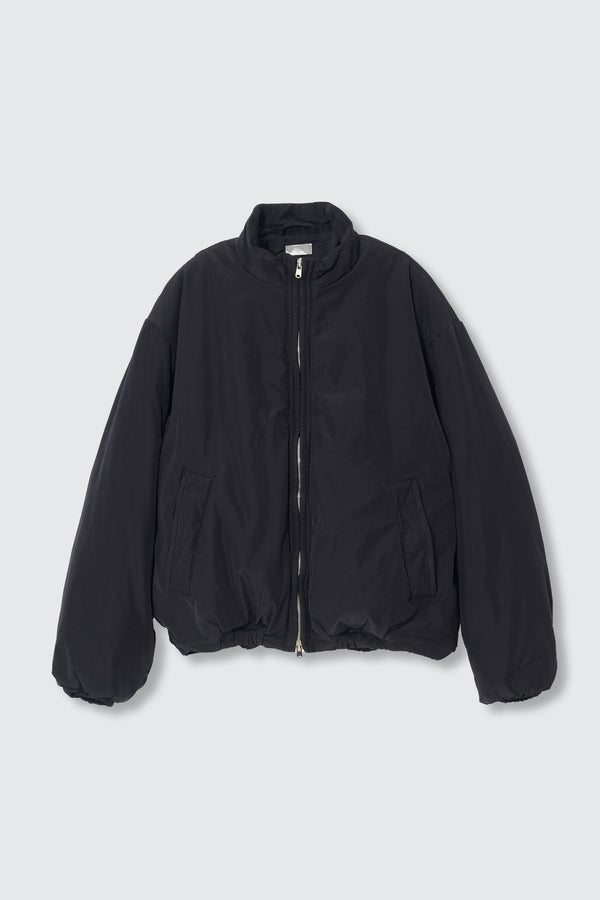 Polyester Nylon Microfiber Twill Sculptural Wired Puffer Wide Blouson
