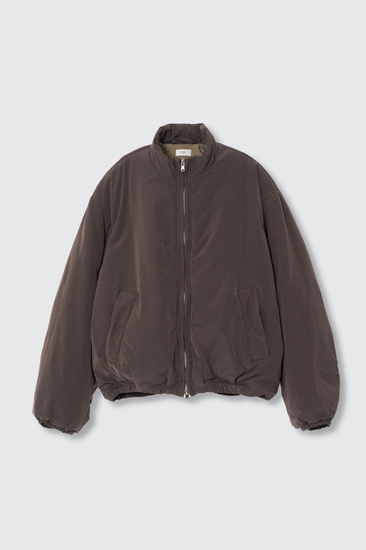 Polyester Nylon Microfiber Twill Sculptural Wired Puffer Wide Blouson
