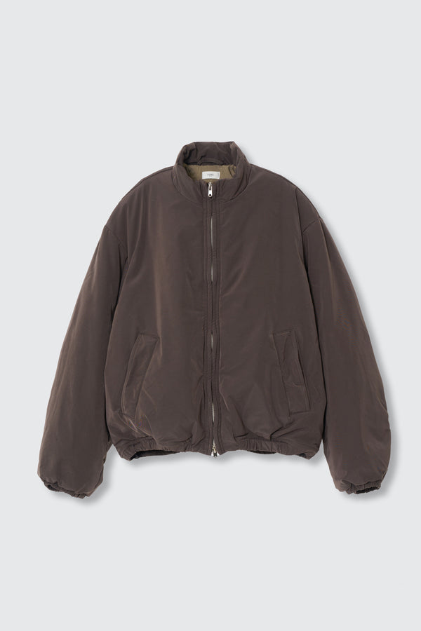 Polyester Nylon Microfiber Twill Sculptural Wired Puffer Wide Blouson