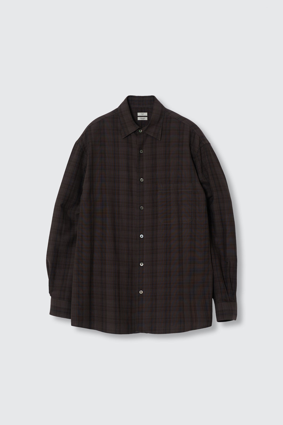 Cotton Rayon Plaid Relax Shirt