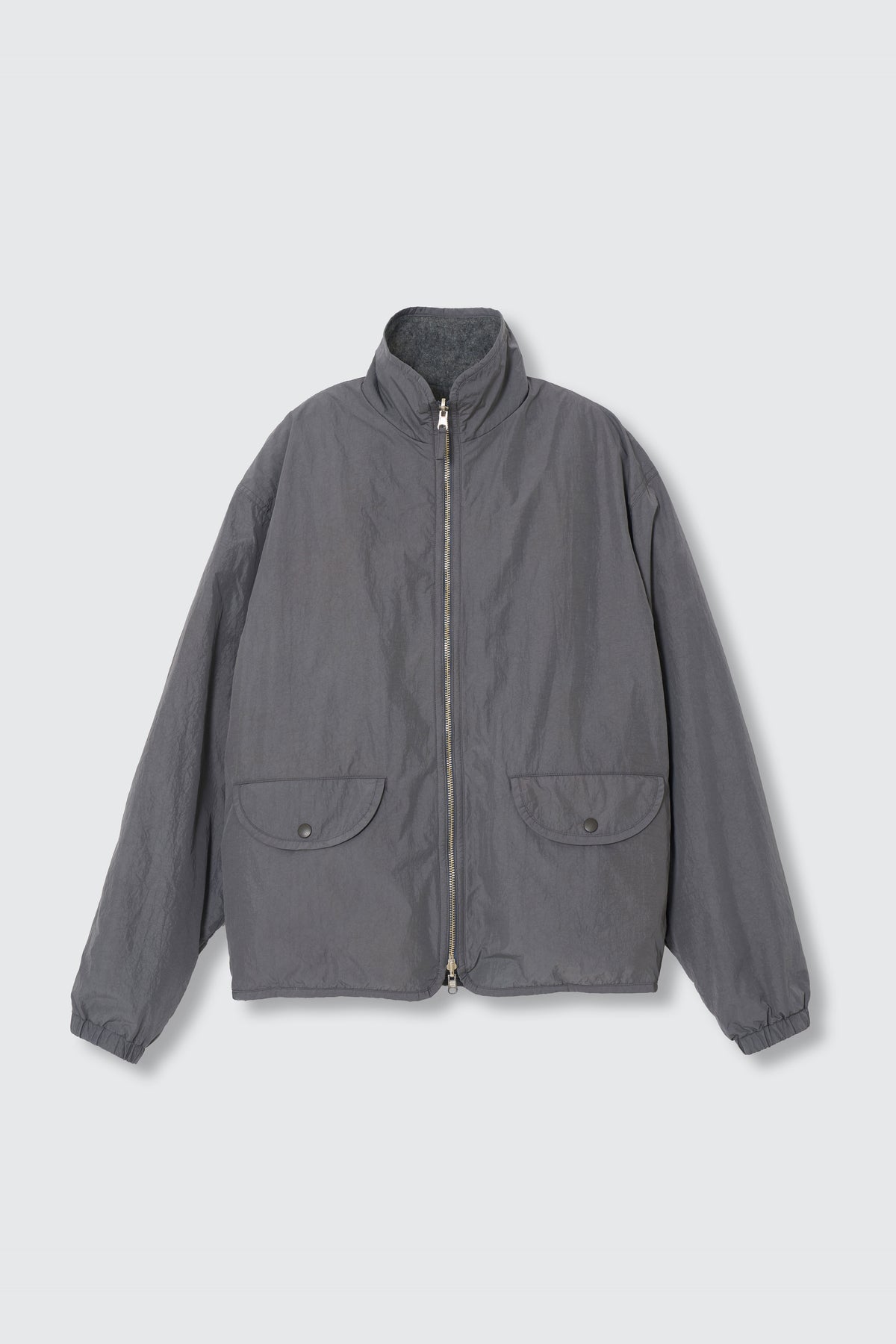 Wool Cashmere Fleece Reversible Blouson