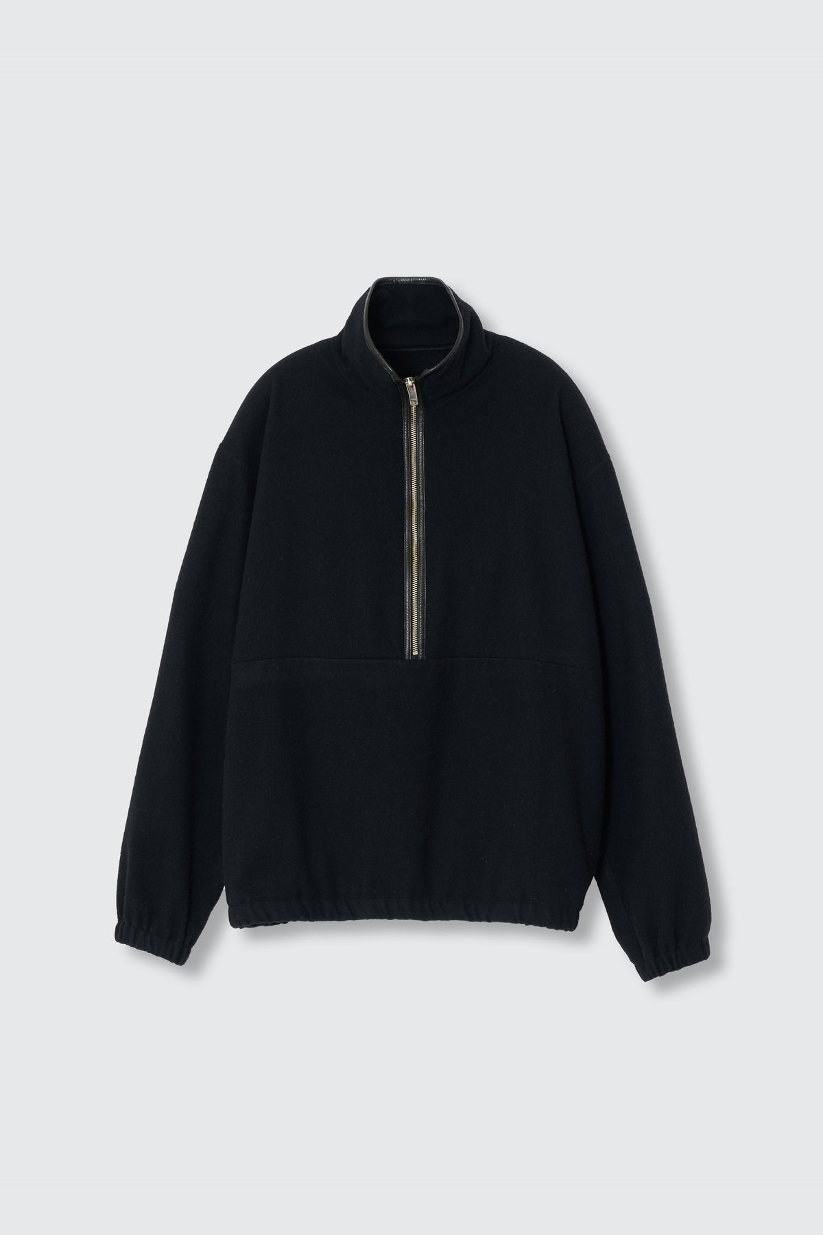 Wool Cashmere Fleece Half Zip Pullover
