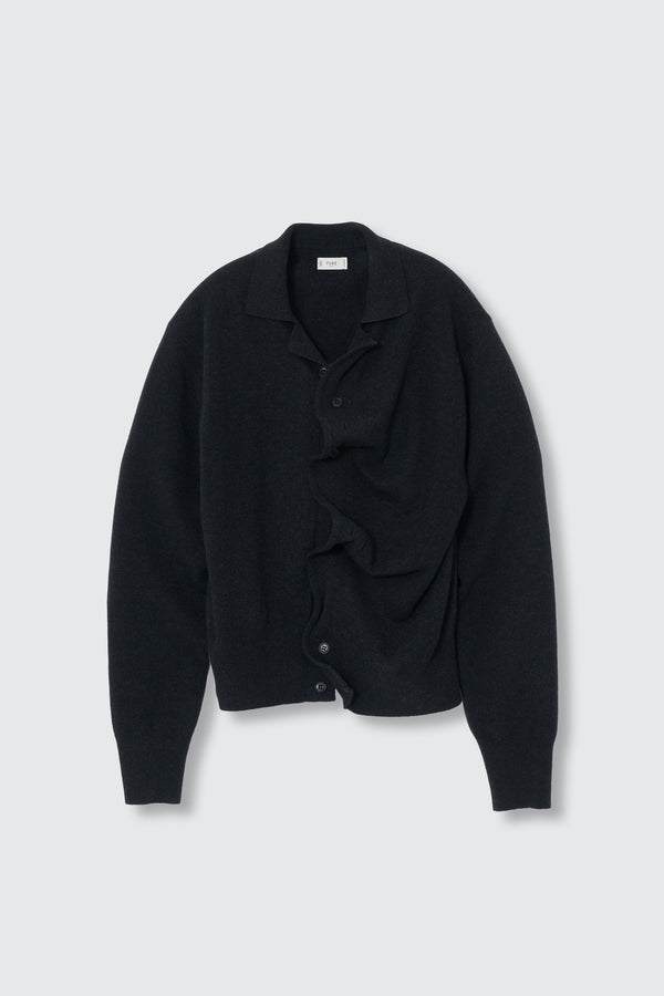 Lambs Wool Sculptural Wired Knit Shirt