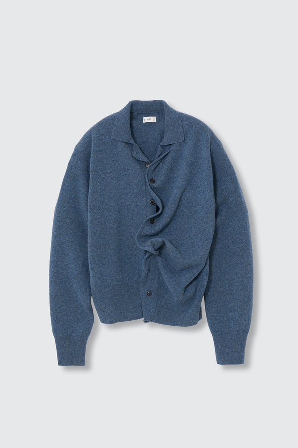 Lambs Wool Sculptural Wired Knit Shirt