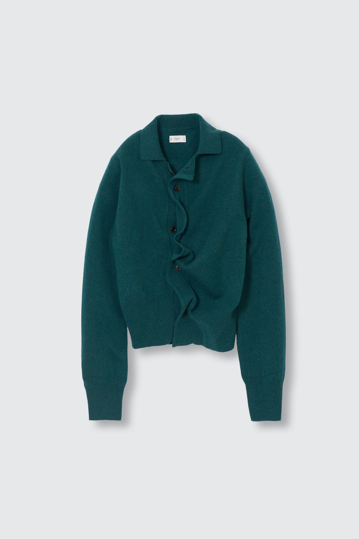 Lambs Wool Sculptural Wired Knit Shirt