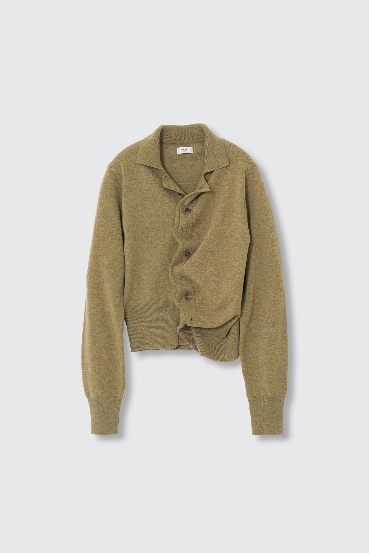 Lambs Wool Sculptural Wired Knit Shirt