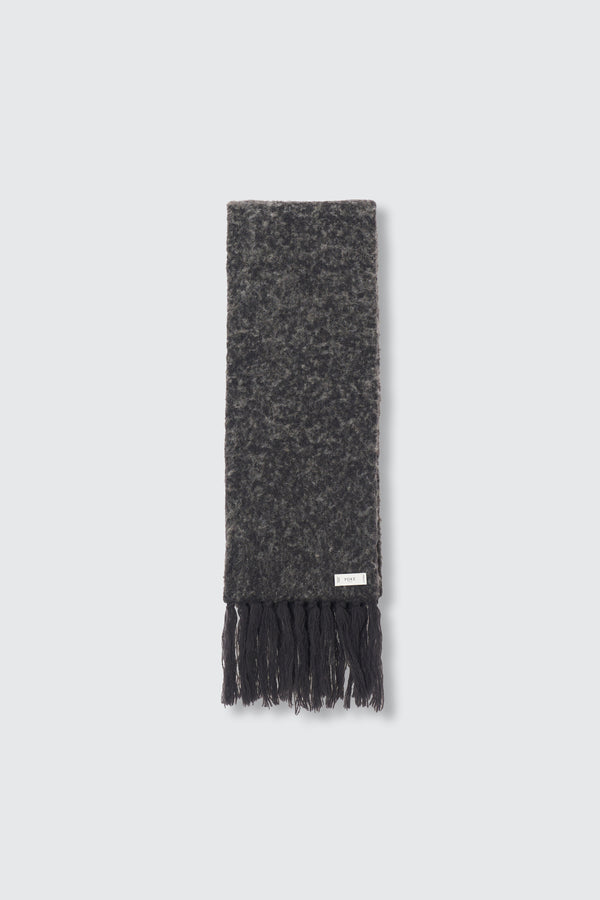 Baby Alpaca Blend Boucle Yarn Distressed Gradient Scarf