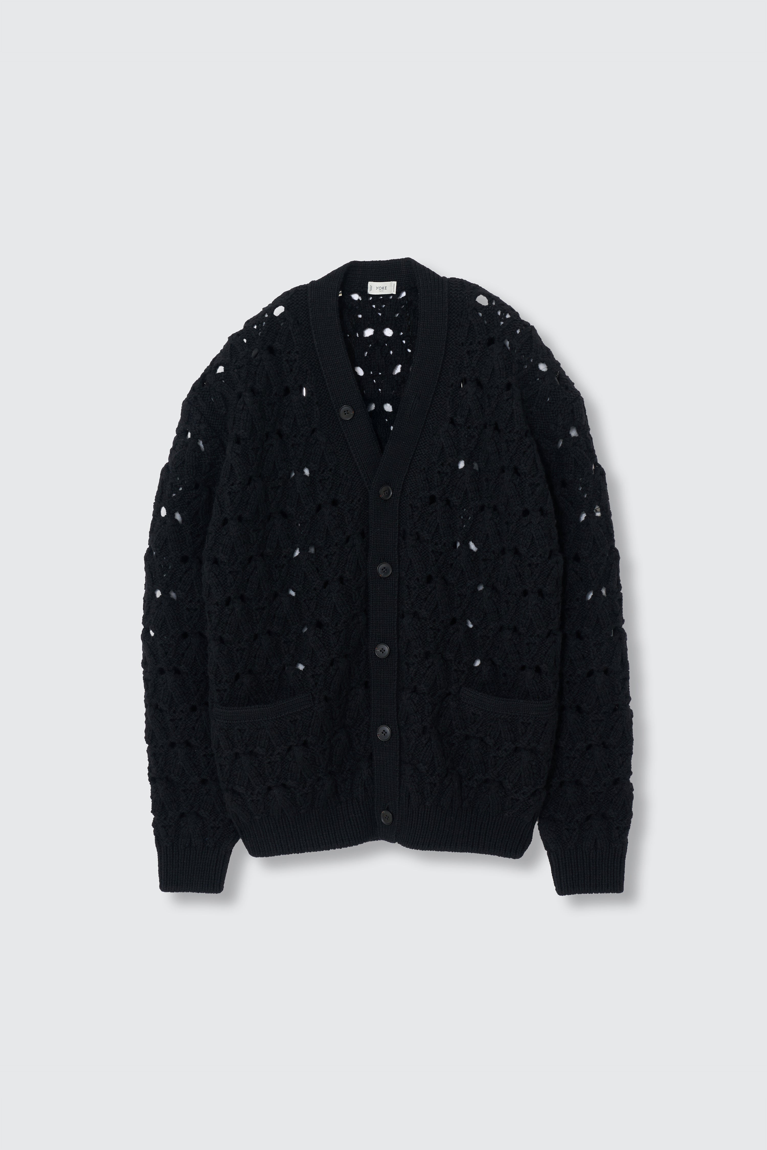 Distorted Cable-Knit Cardigan | YOKE Official Website