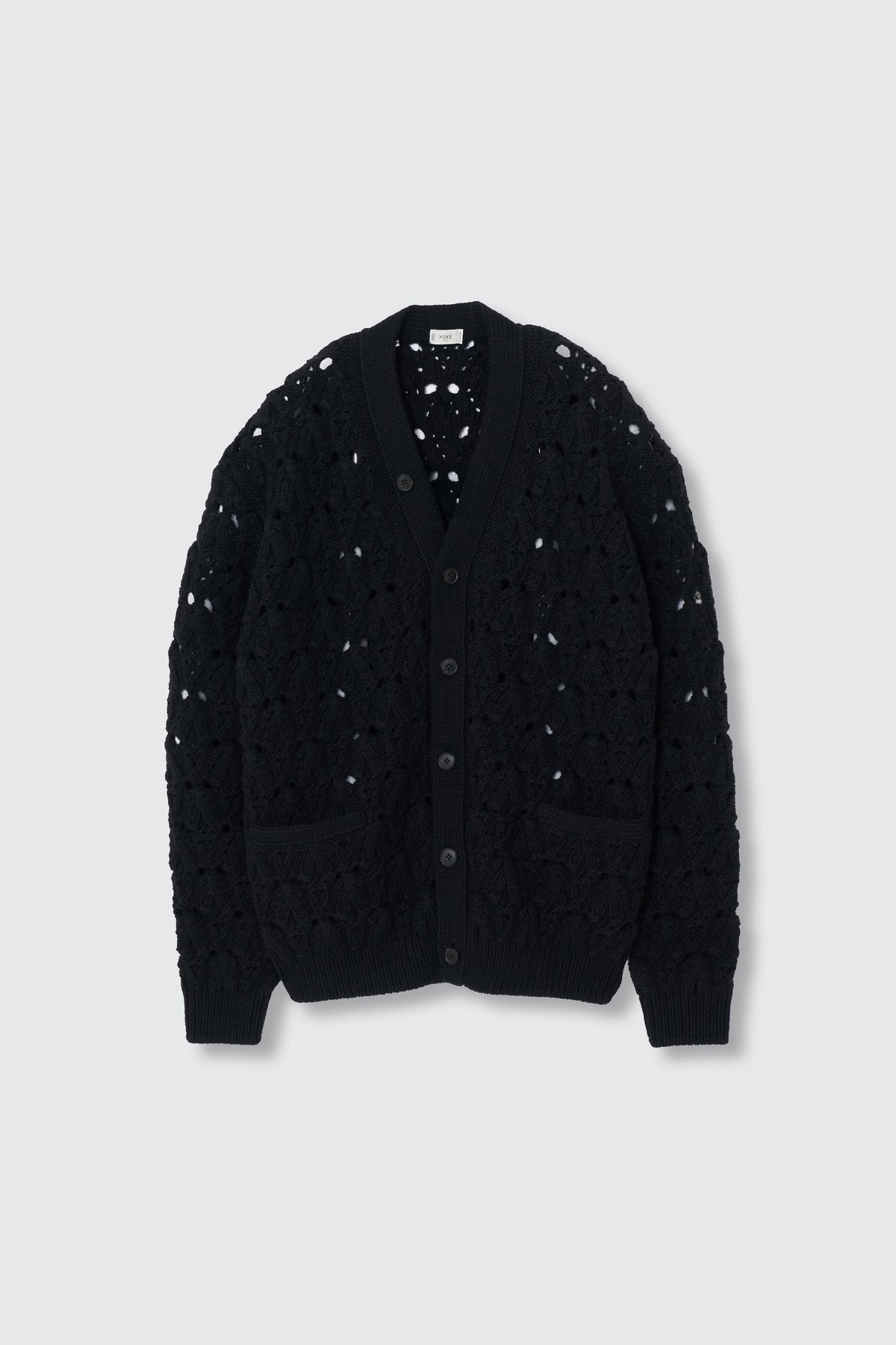 Distorted Cable-Knit Cardigan