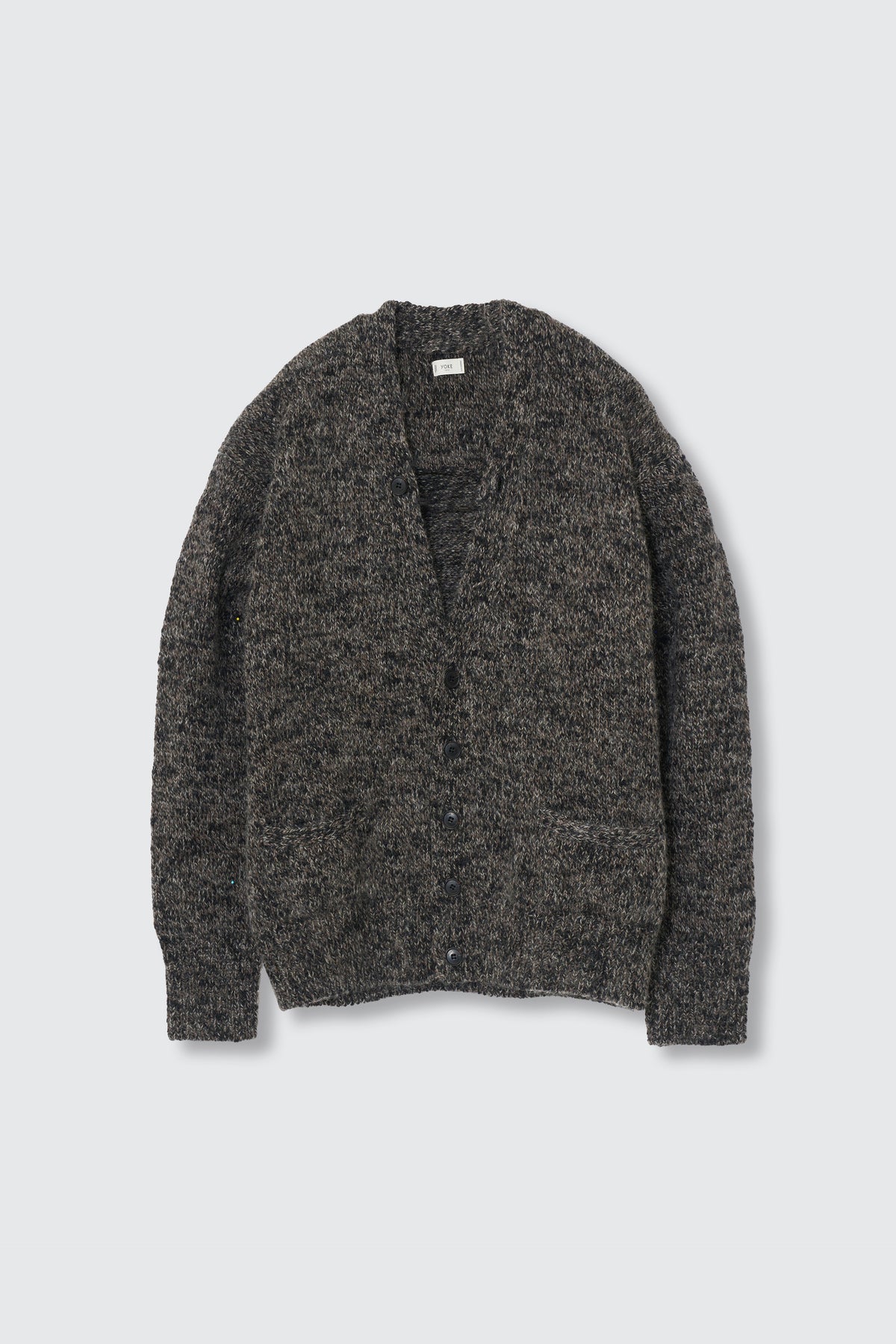 Wool Mohair Blend Mottle yarn Triple Marl Cardigan