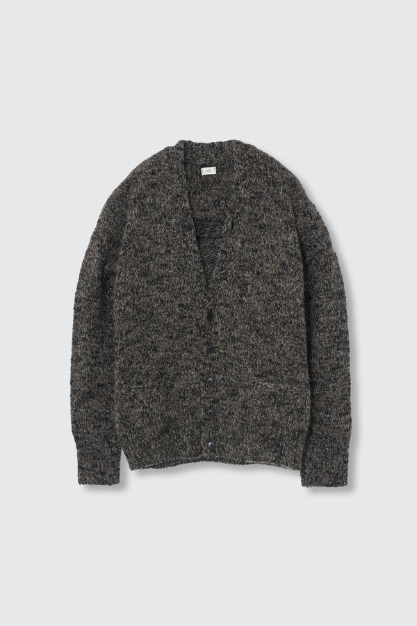 Wool Mohair Blend Mottle yarn Triple Marl Cardigan