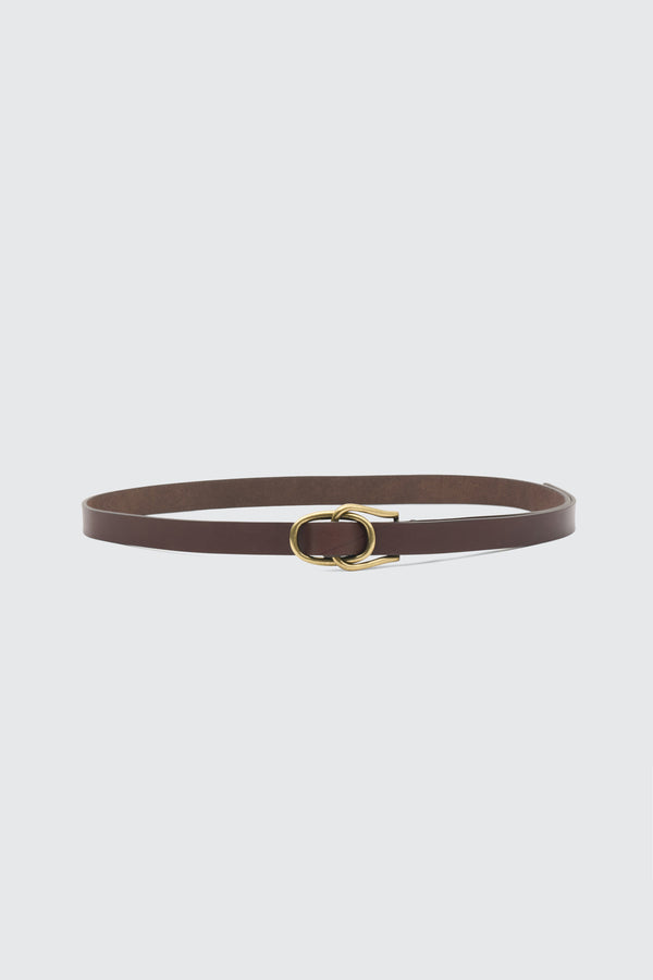 Double Buckle Leather Belt