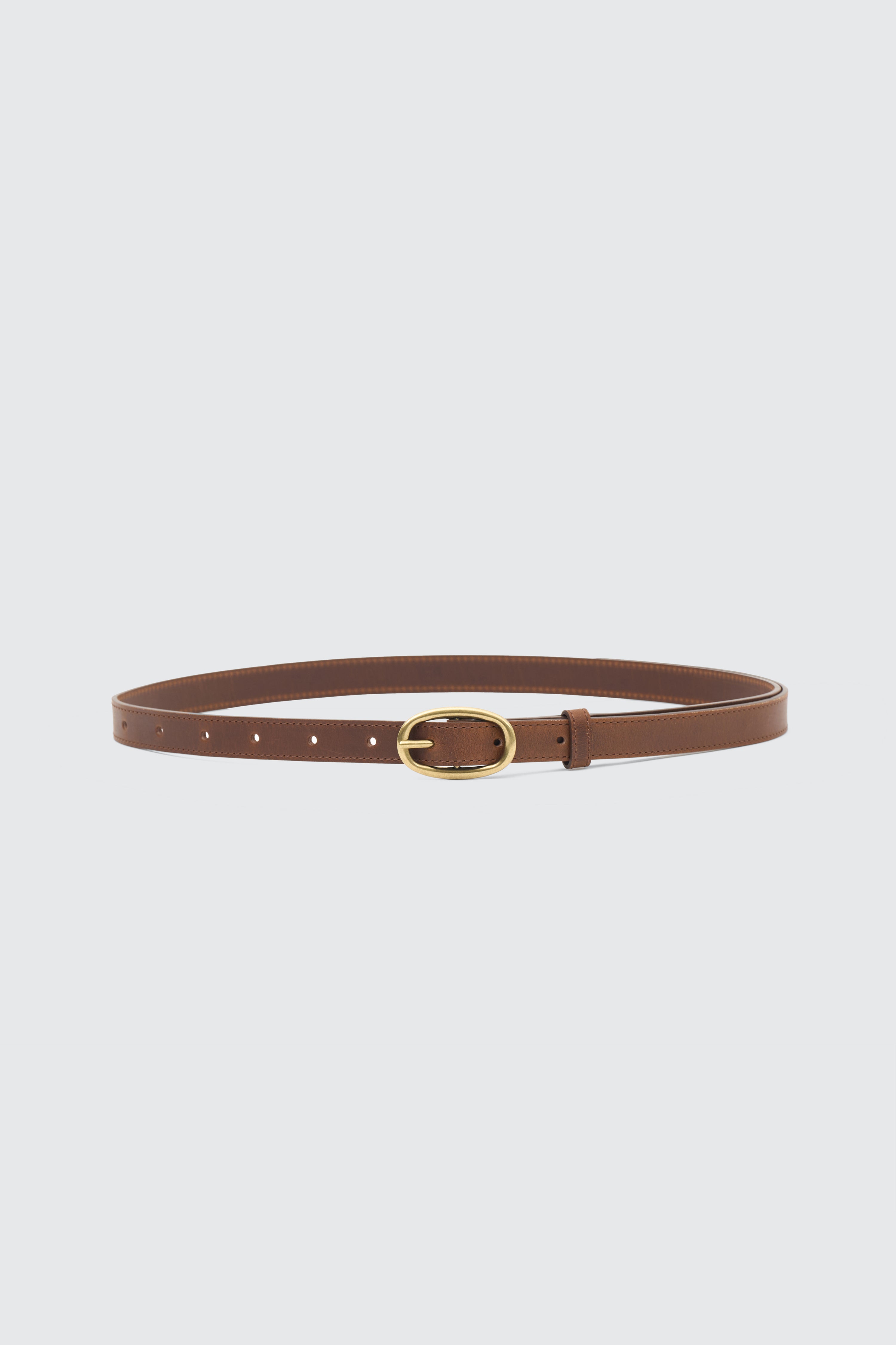 Oval Leather Belt | YOKE Official Website