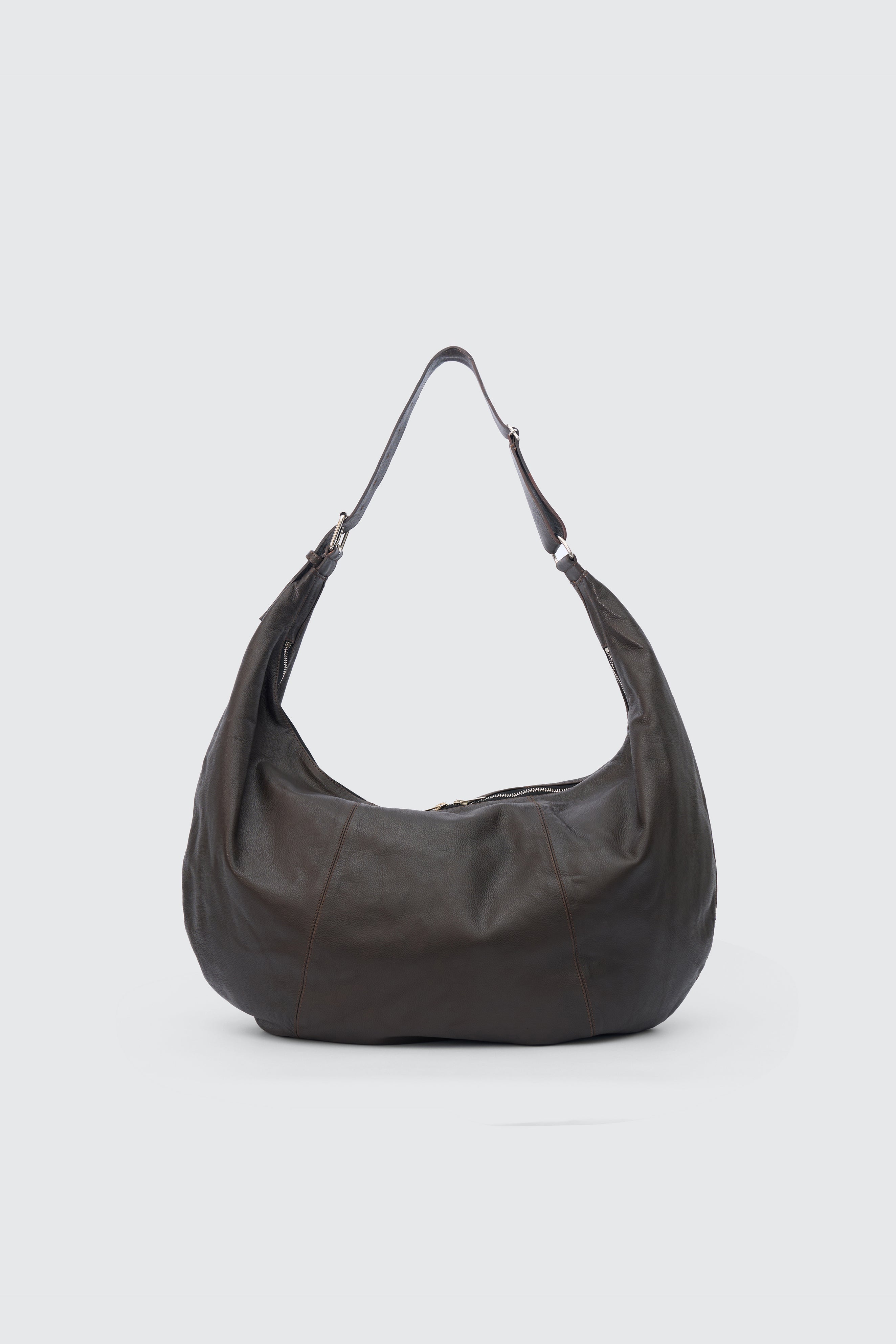 Carf Leather Circle Bag | YOKE Official Website