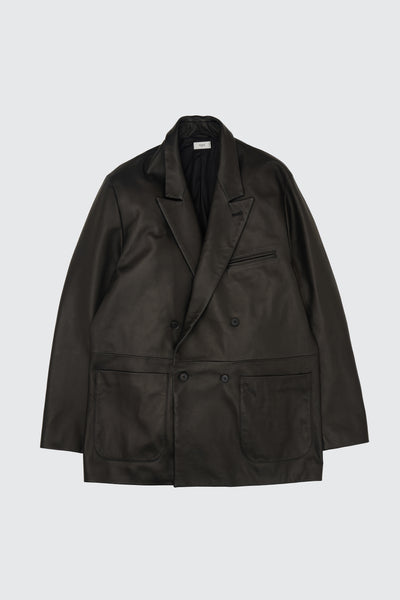 Sheep Leather Double Brested Bleazer | YOKE Official Website