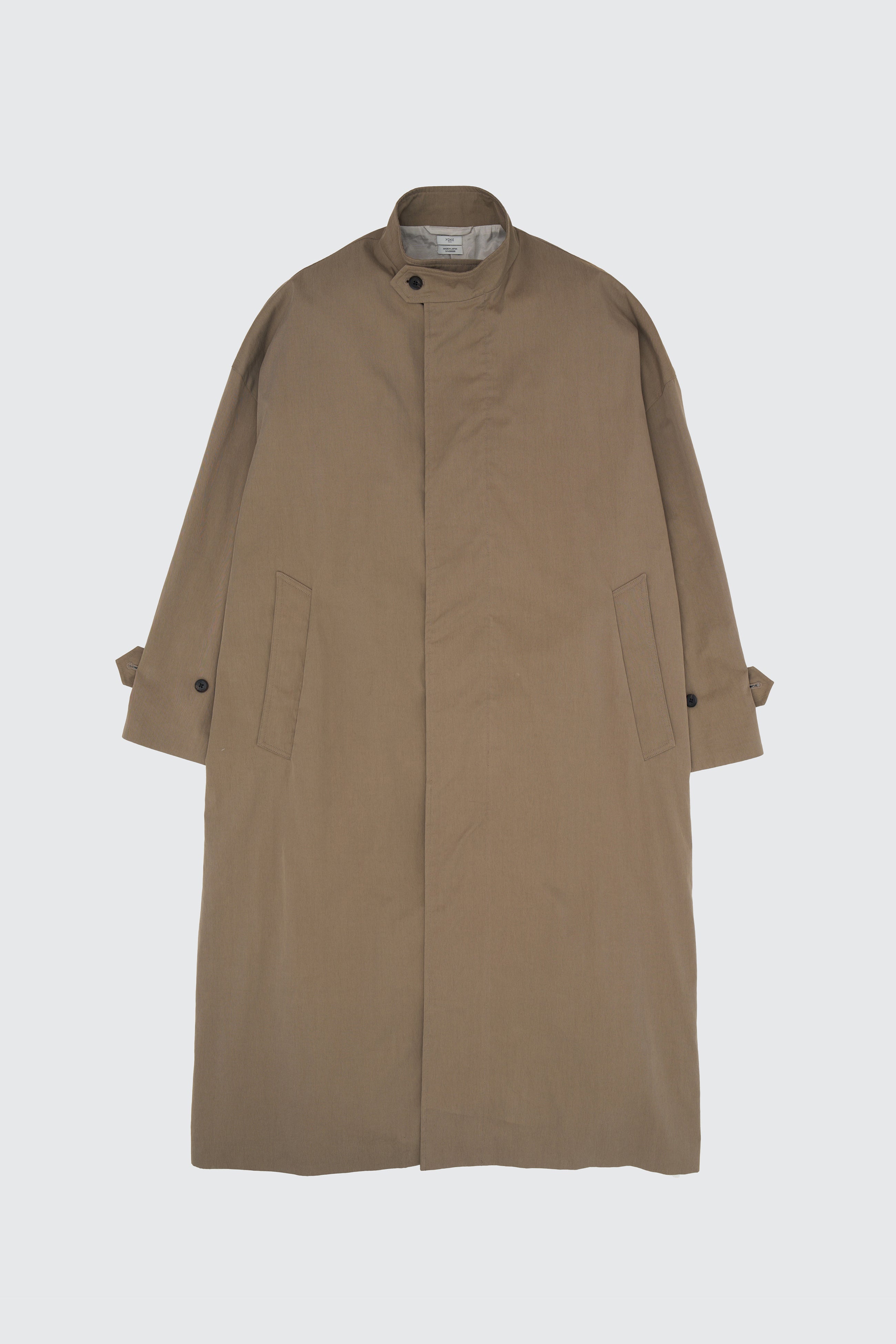 Stand Collar Over Coat | YOKE Official Website