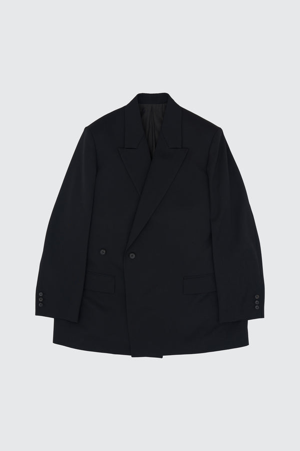 2/60 Wool Gabardine  Double Breasted Blazer
