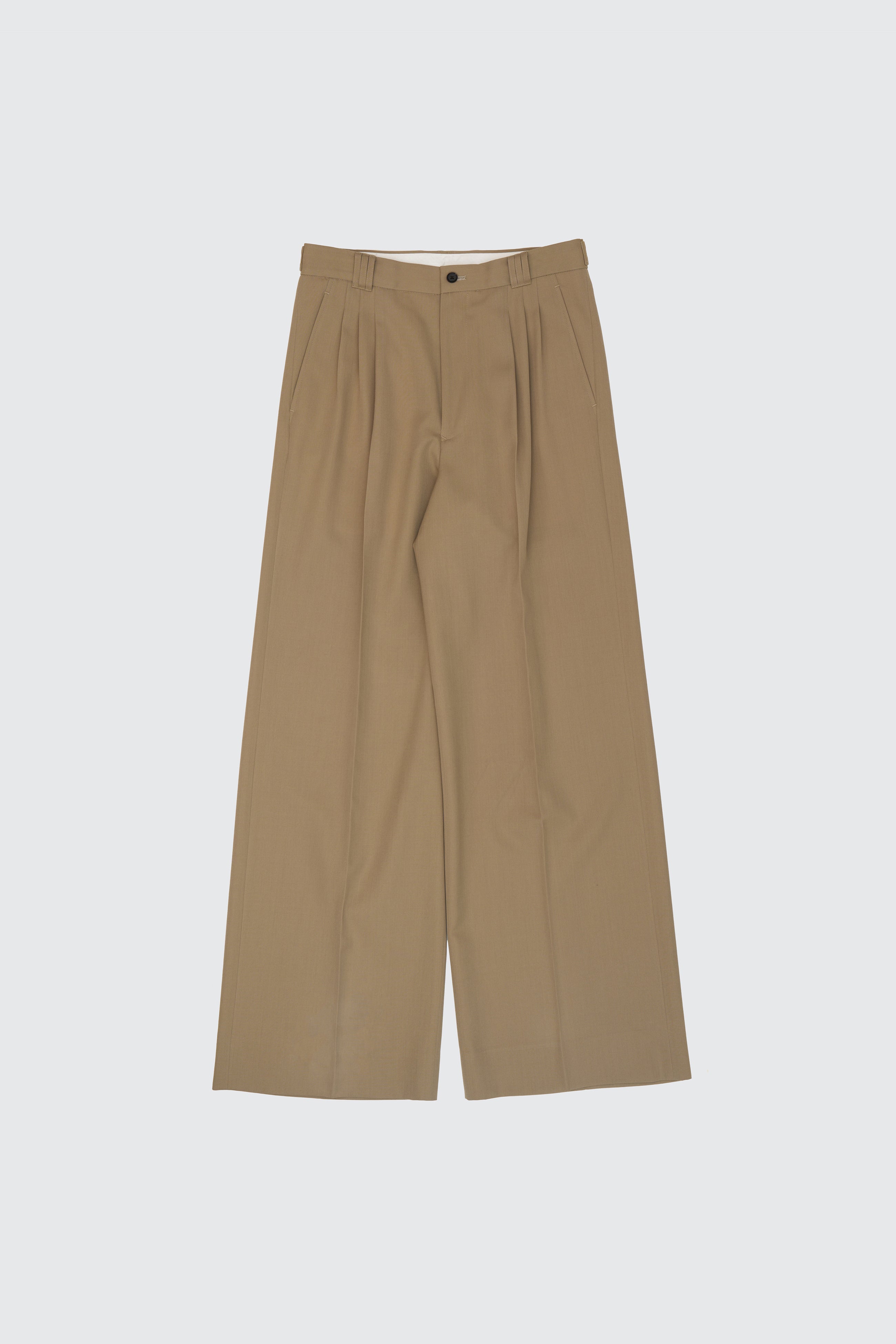 3pleated Wide-leg Trousers | YOKE Official Website
