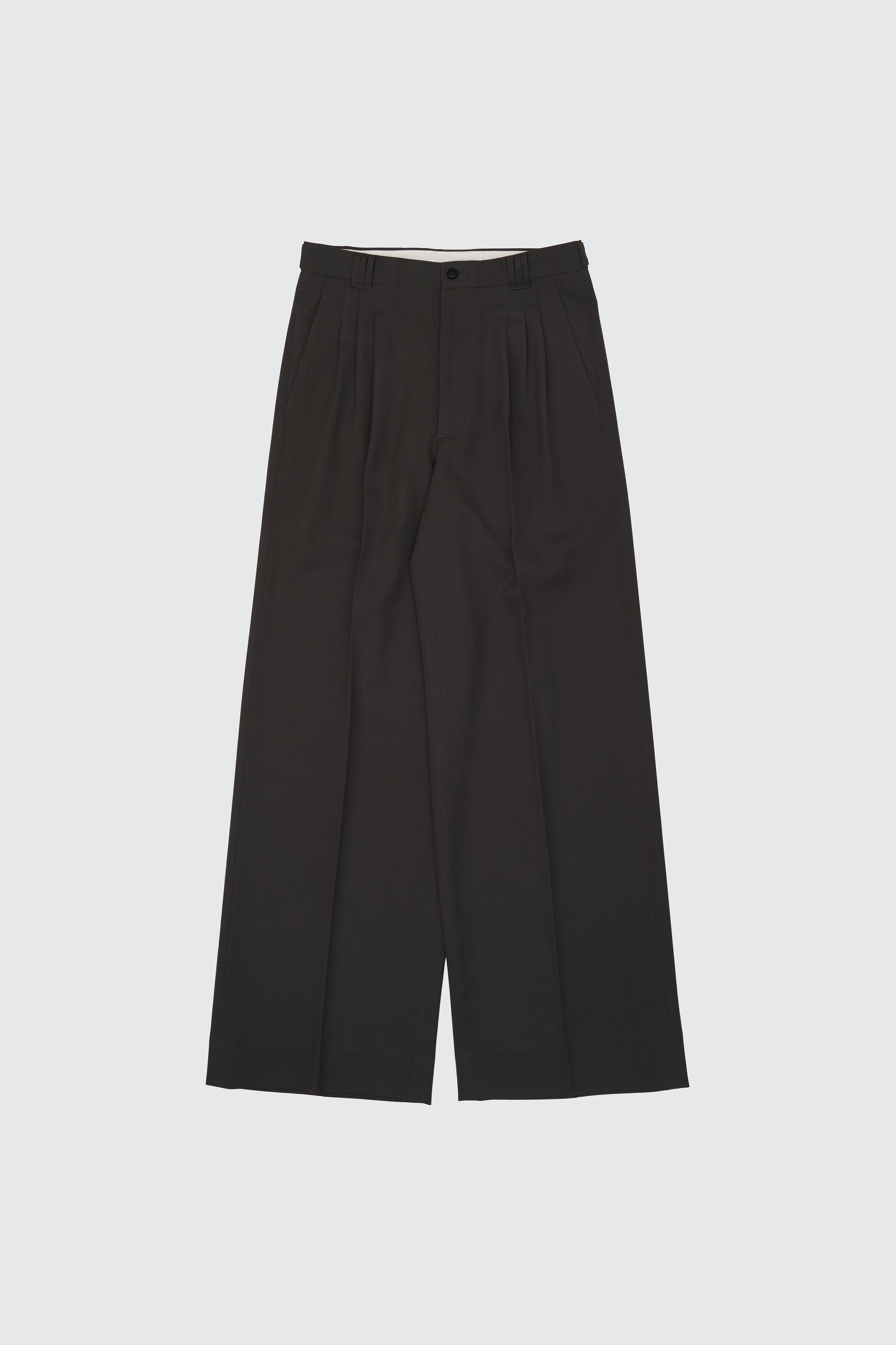 3pleated Wide-leg Trousers | YOKE Official Website