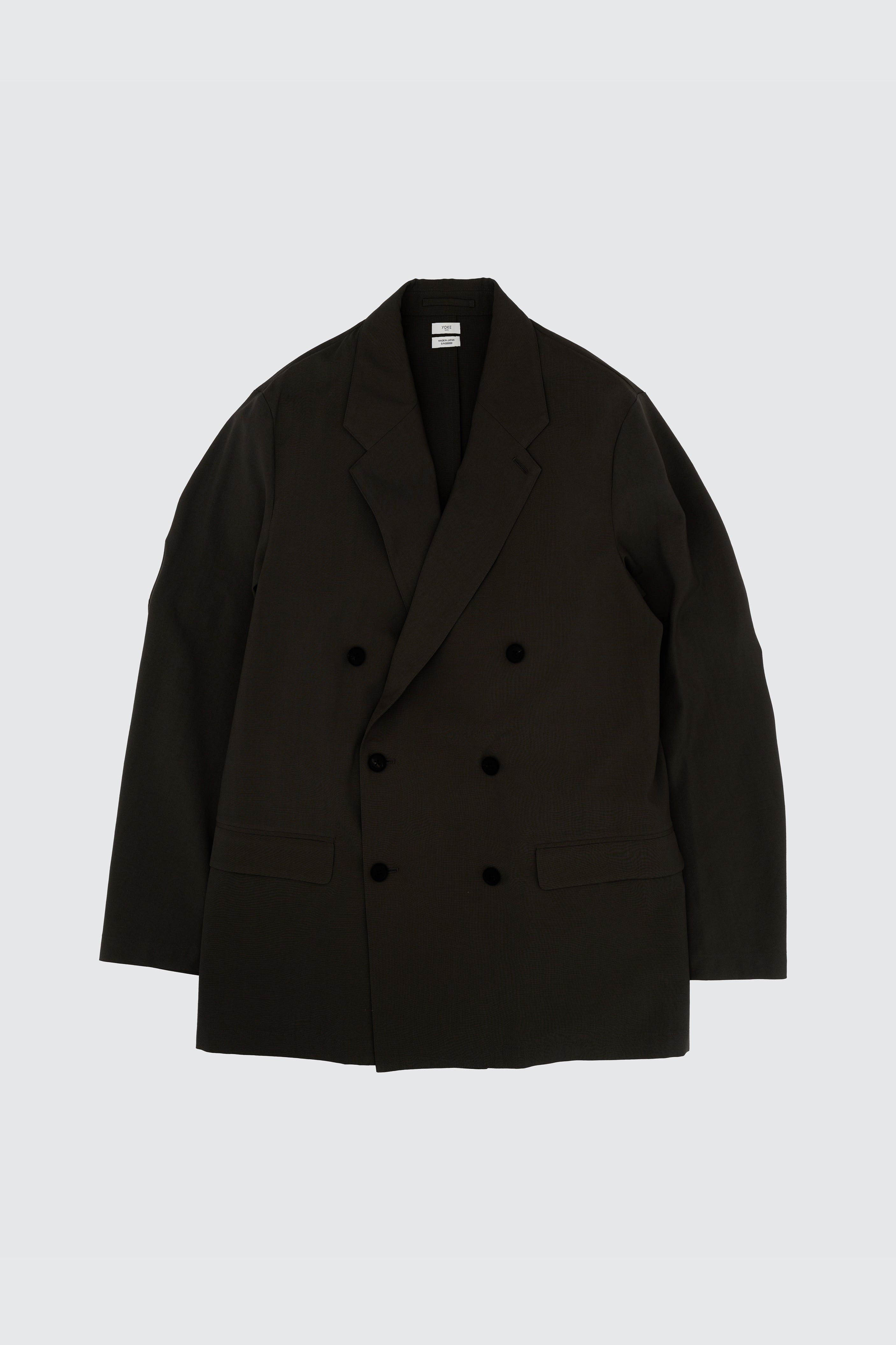 Wool Washer Tropical Double Breasted Jacket | YOKE Official Website