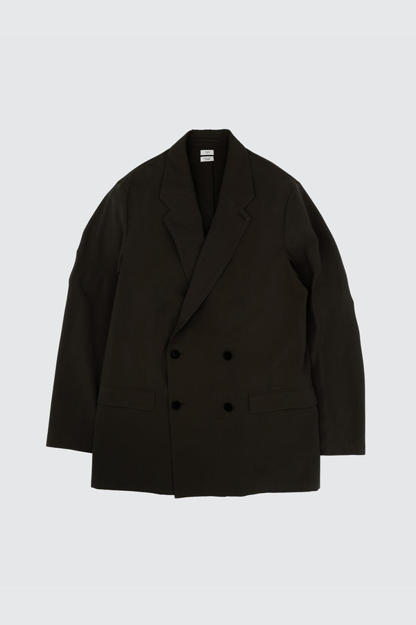 Wool Washer Tropical Double Breasted Jacket