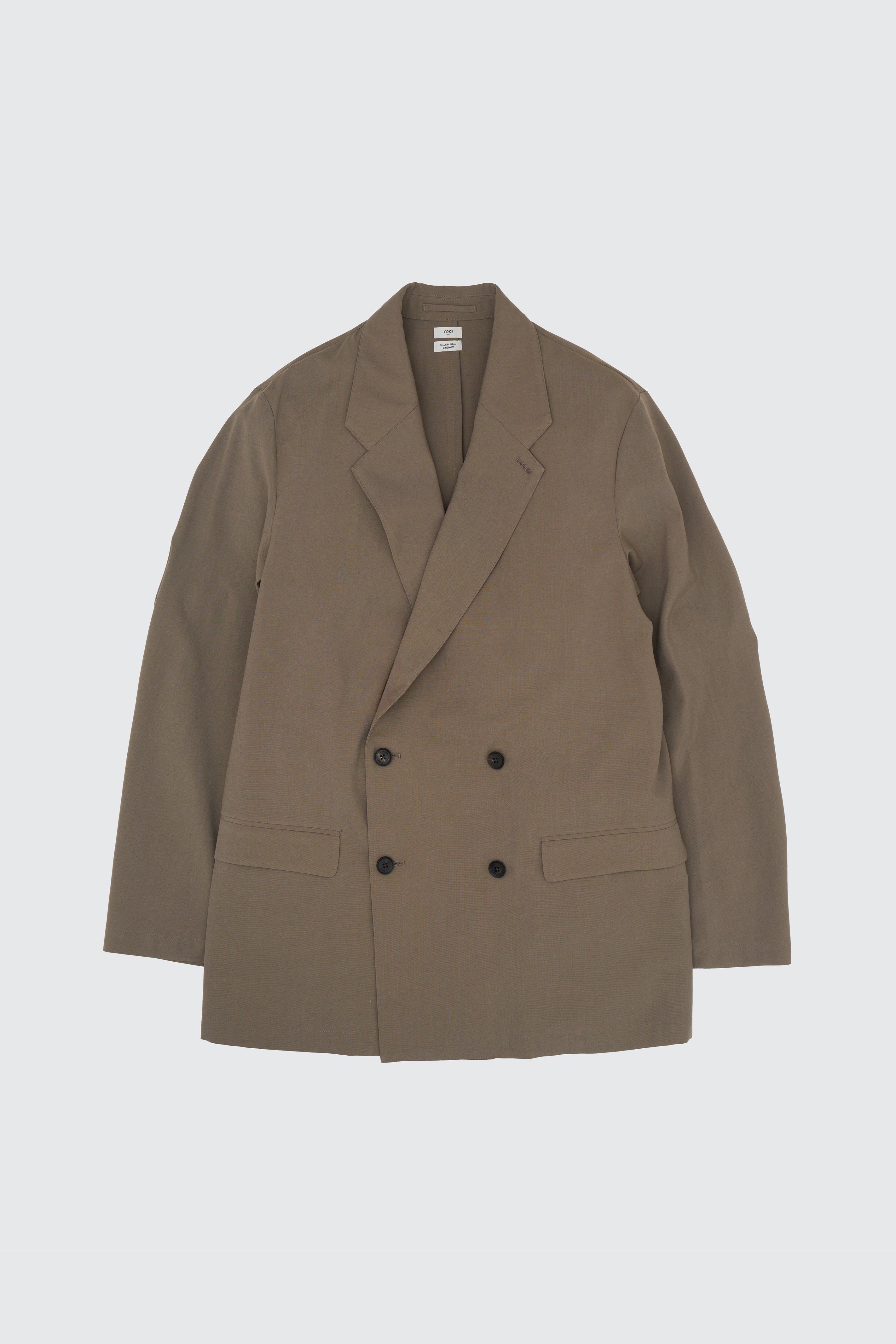 Wool Washer Tropical Double Breasted Jacket | YOKE Official Website