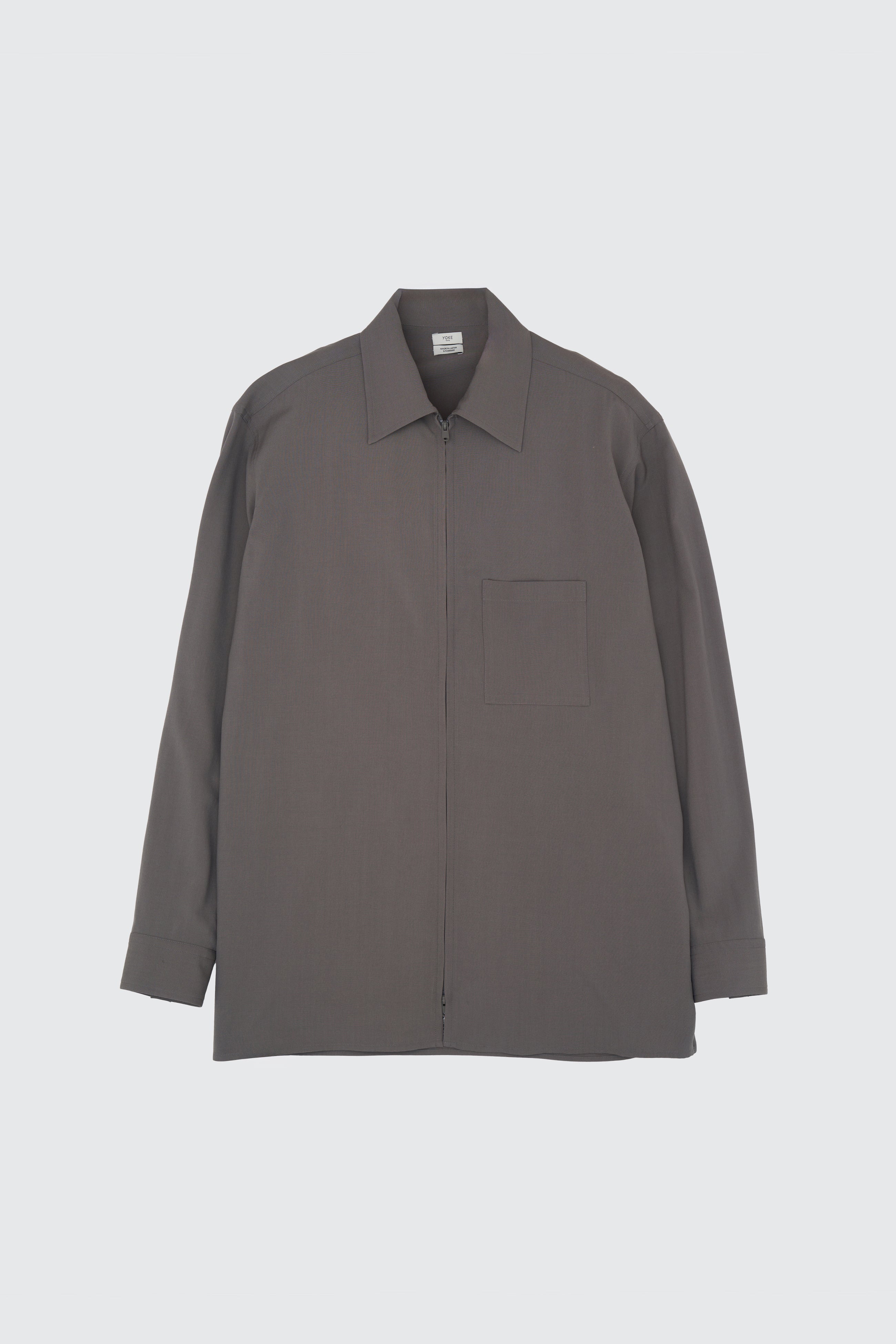 Wool Washer Tropical Zip Shirt | YOKE Official Website