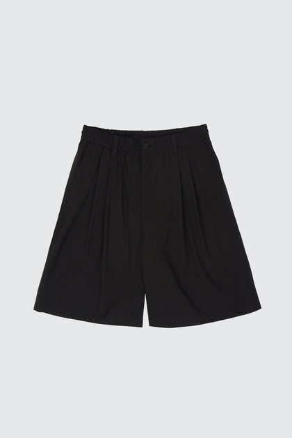 Wool Washer Tropical 2Pleated Easy Shorts | YOKE Official Website