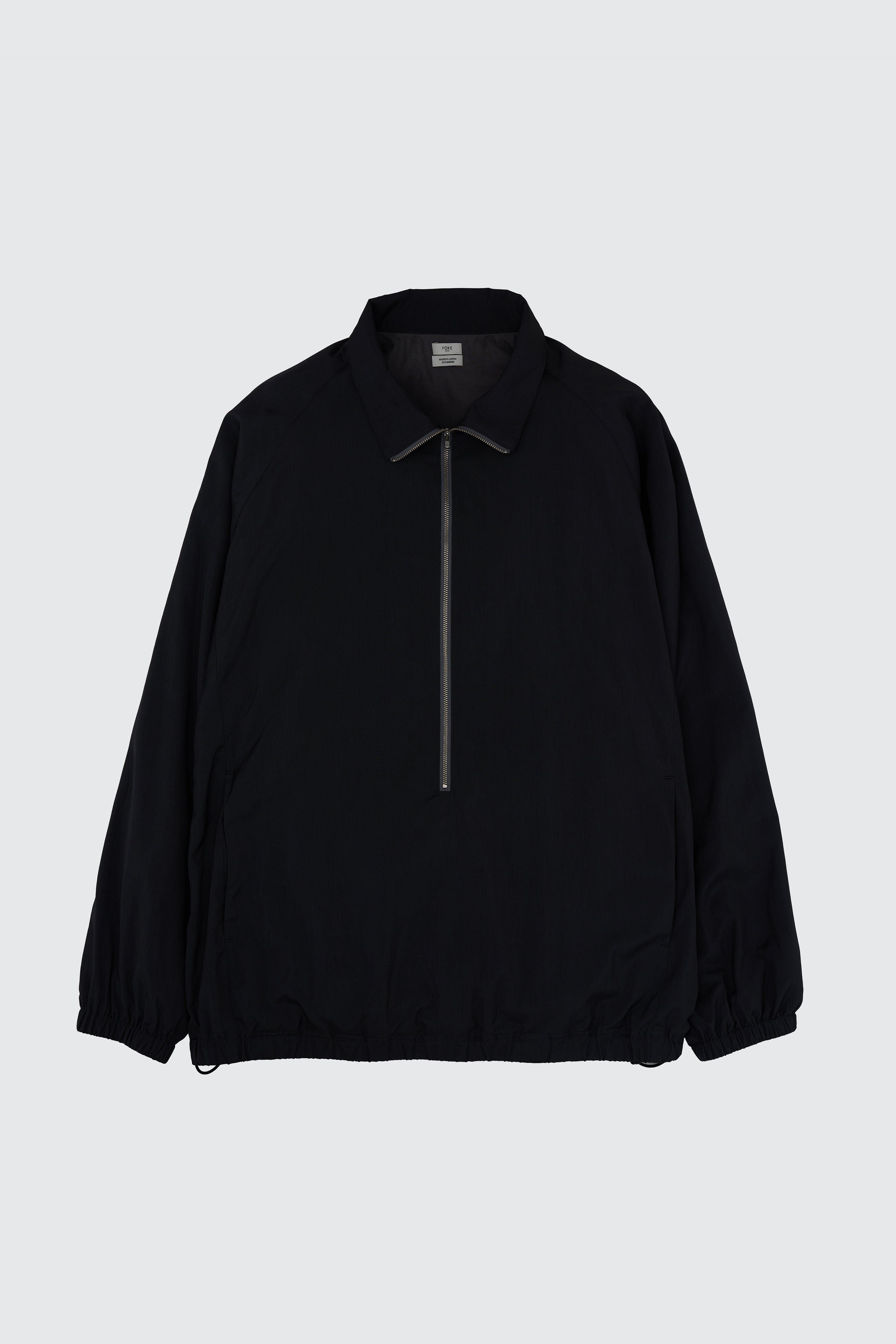 Silk Nylon 3/4 Zip Pullover | YOKE Official Website