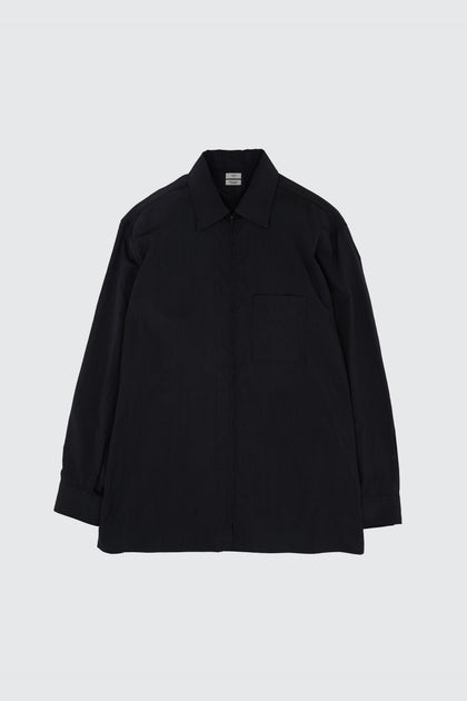 Silk Nylon Zip Shirt | YOKE Official Website