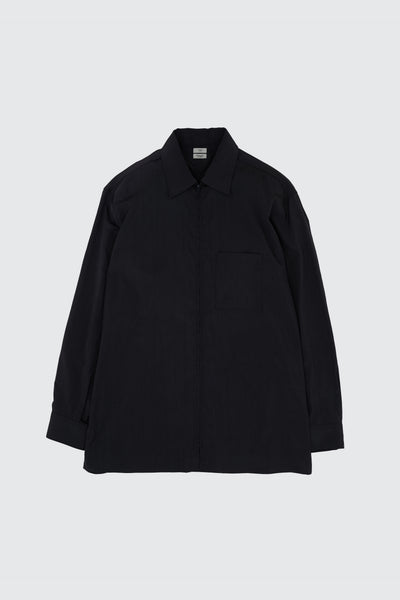 Silk Nylon Zip Shirt | YOKE Official Website