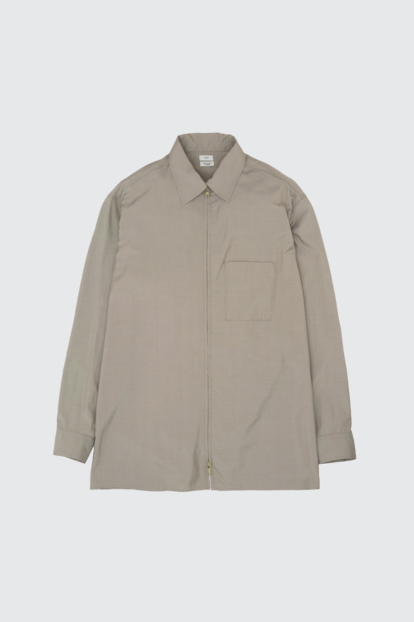 Silk Nylon Zip Shirt
