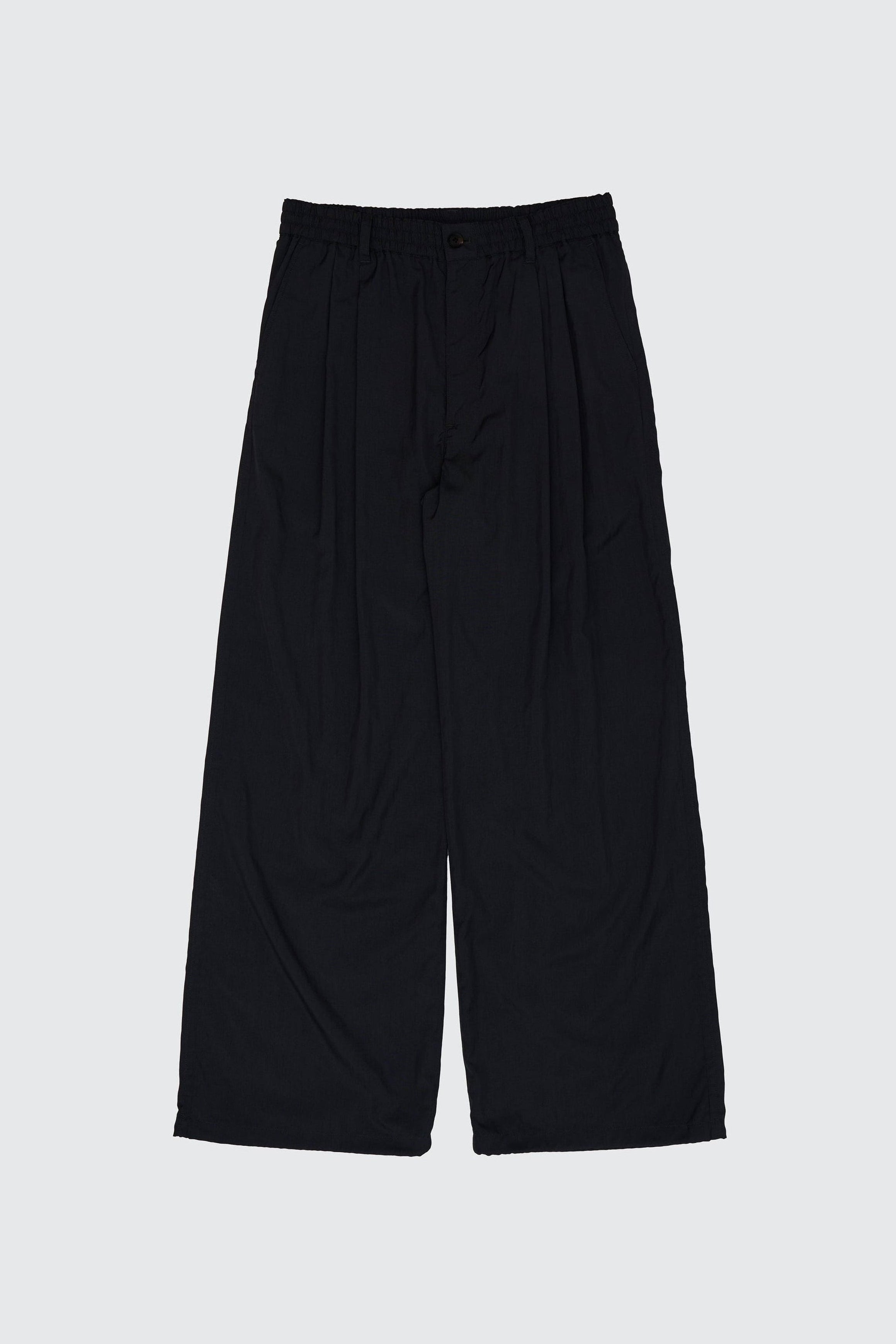 Silk Nylon 2Pleated Easy Pants | YOKE Official Website
