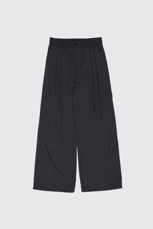 Silk Nylon 2Pleated Easy Pants