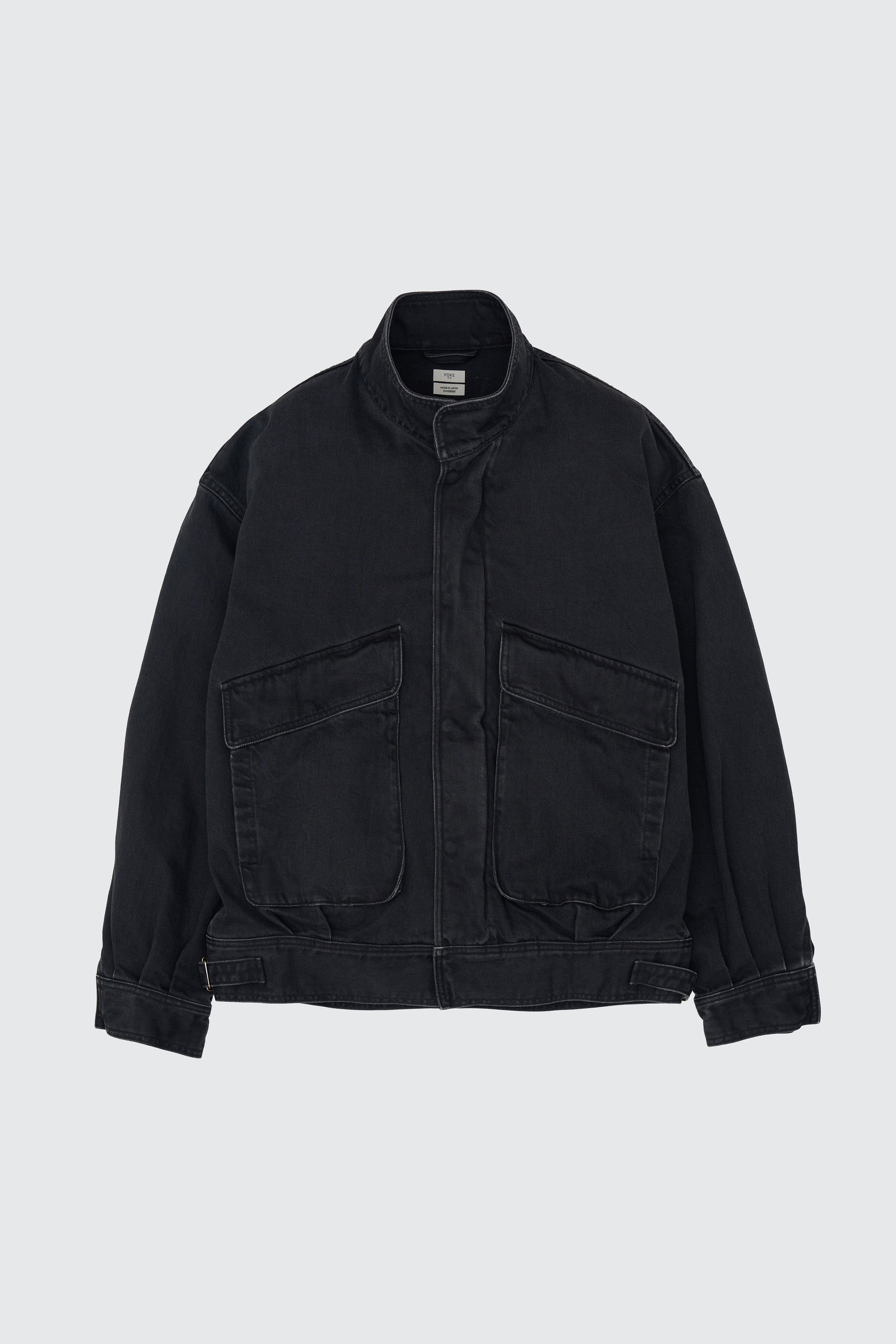 Cotton Denim Stand Collar Blouson | YOKE Official Website