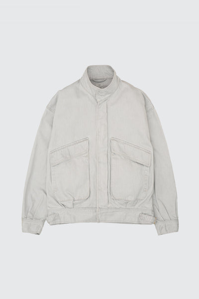 Cotton Denim Stand Collar Blouson | YOKE Official Website