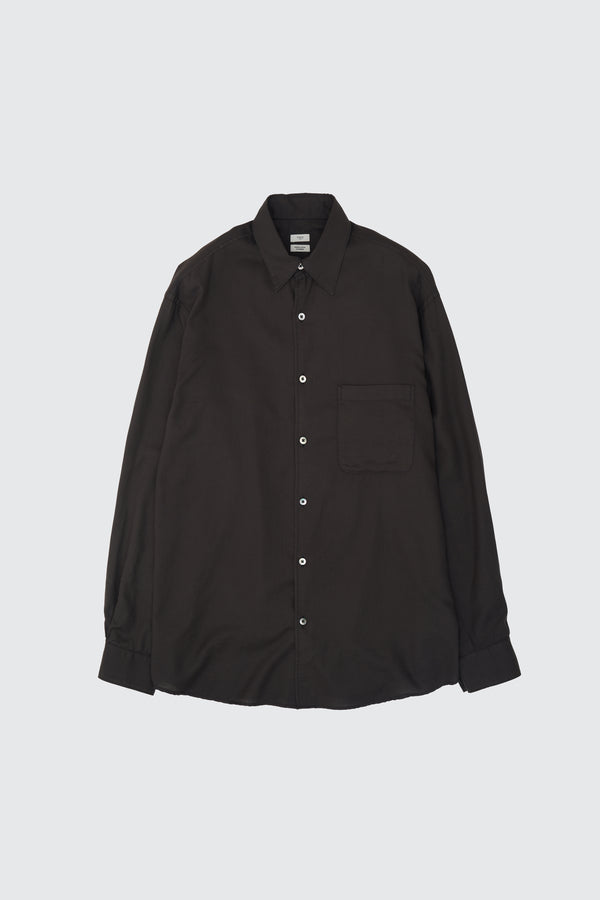 Cotton Silk Twill Garment-dyed Loosed Shirt
