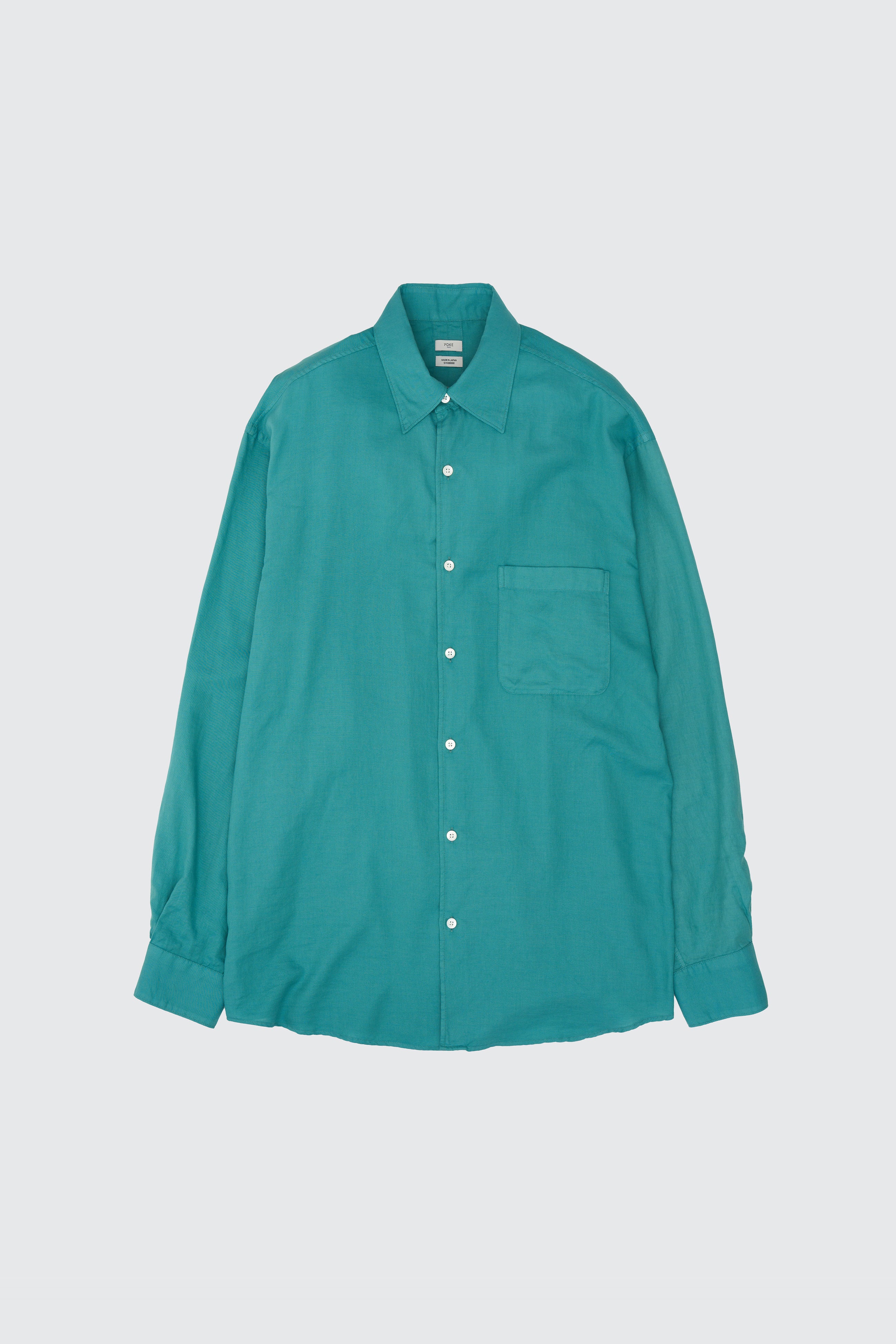 Cotton Silk Twill Garment-dyed Loosed Shirt | YOKE Official Website