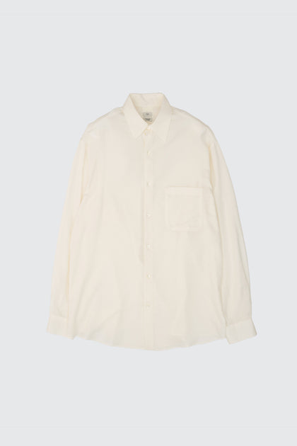Cotton Silk Twill Garment-dyed Loosed Shirt | YOKE Official Website