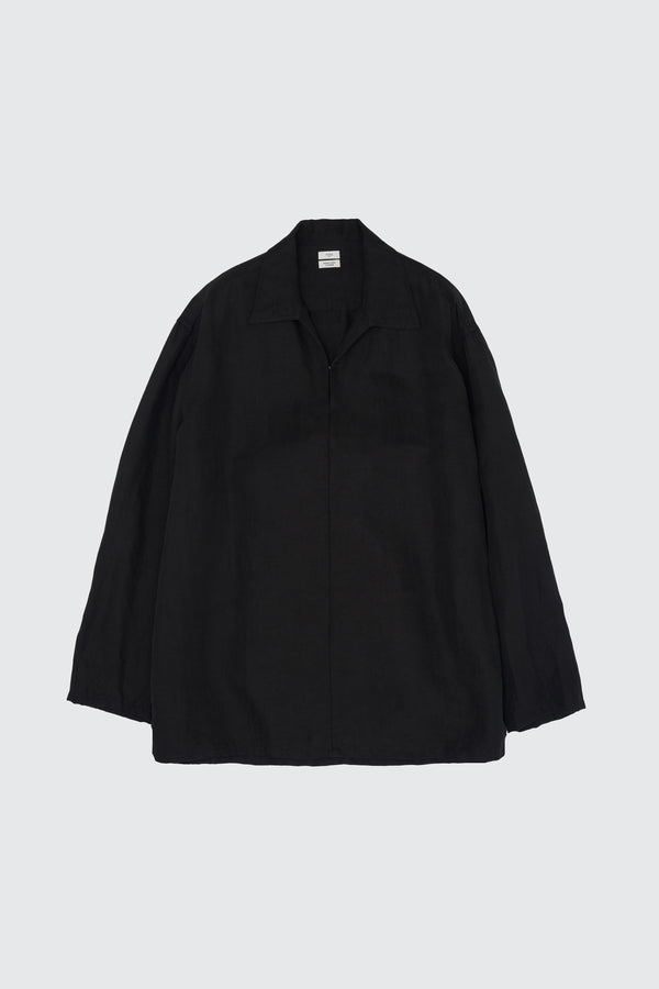 Linen Silk Kersey Skipper Shirt