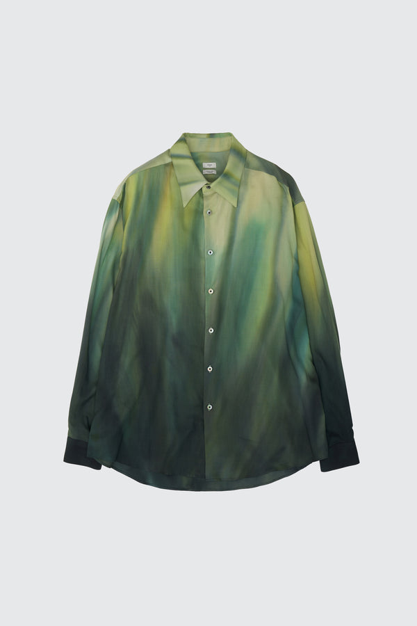 Cotton Rayon Silk Lawn Hand Painted Loose Fit Shirt