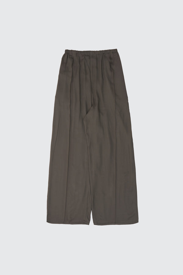 Modal Twill Front Flat 1pleated Easy Trousers