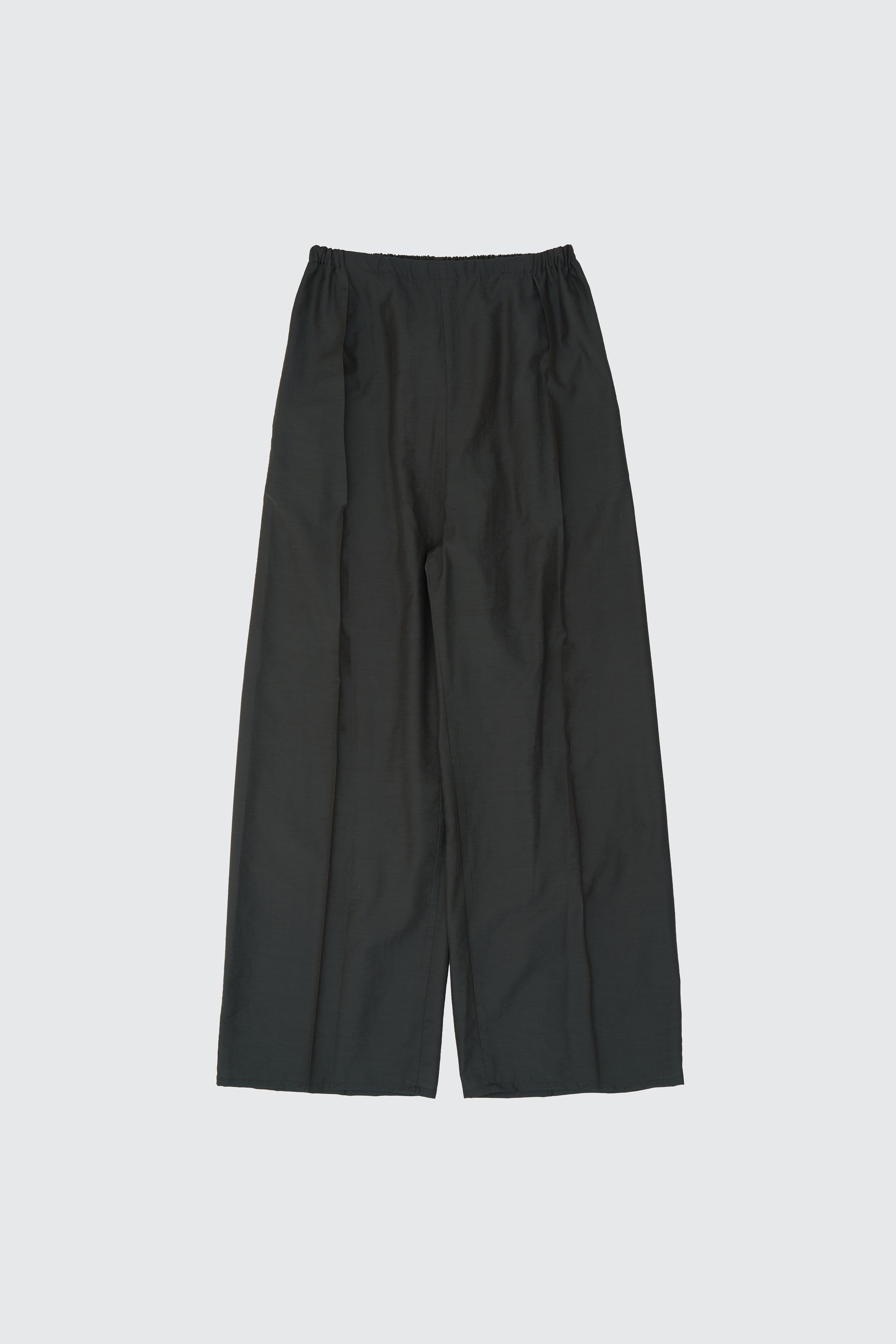 Wool Nylon Front Flat 1Pleated Easy Trousers | YOKE Official Website