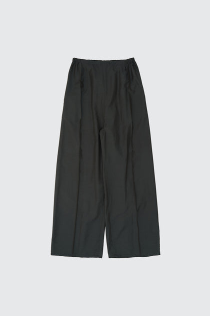 イーヨー‪ ·͜· Wool Nylon Front Flat 1Pleated Easy Trousers | YOKE Official Website