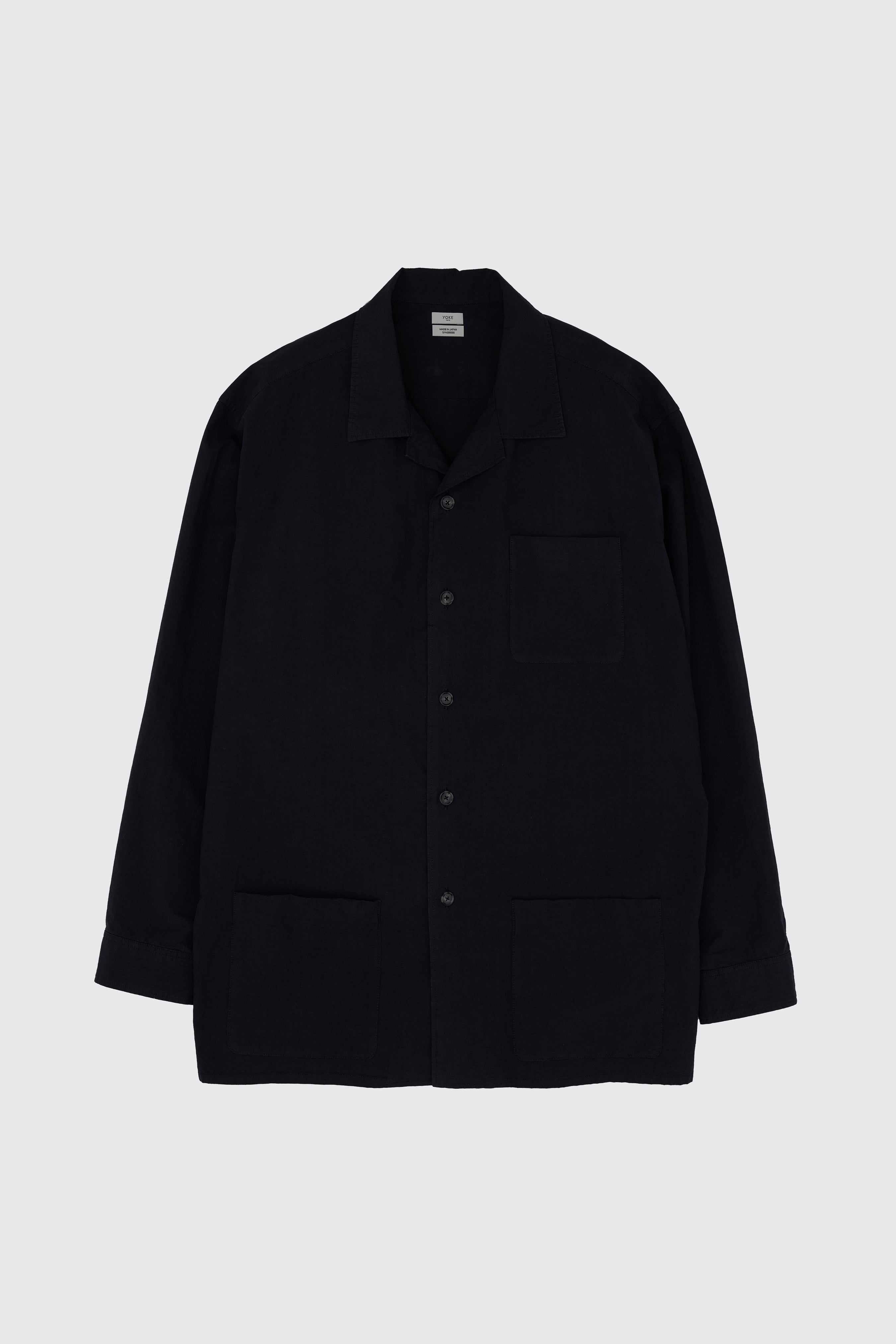 最終値下げ　YOKE ジャケット　カーディガン　テーラード　シャツ　ブラック Garment-dyed Shirt Jacket | YOKE Official Website