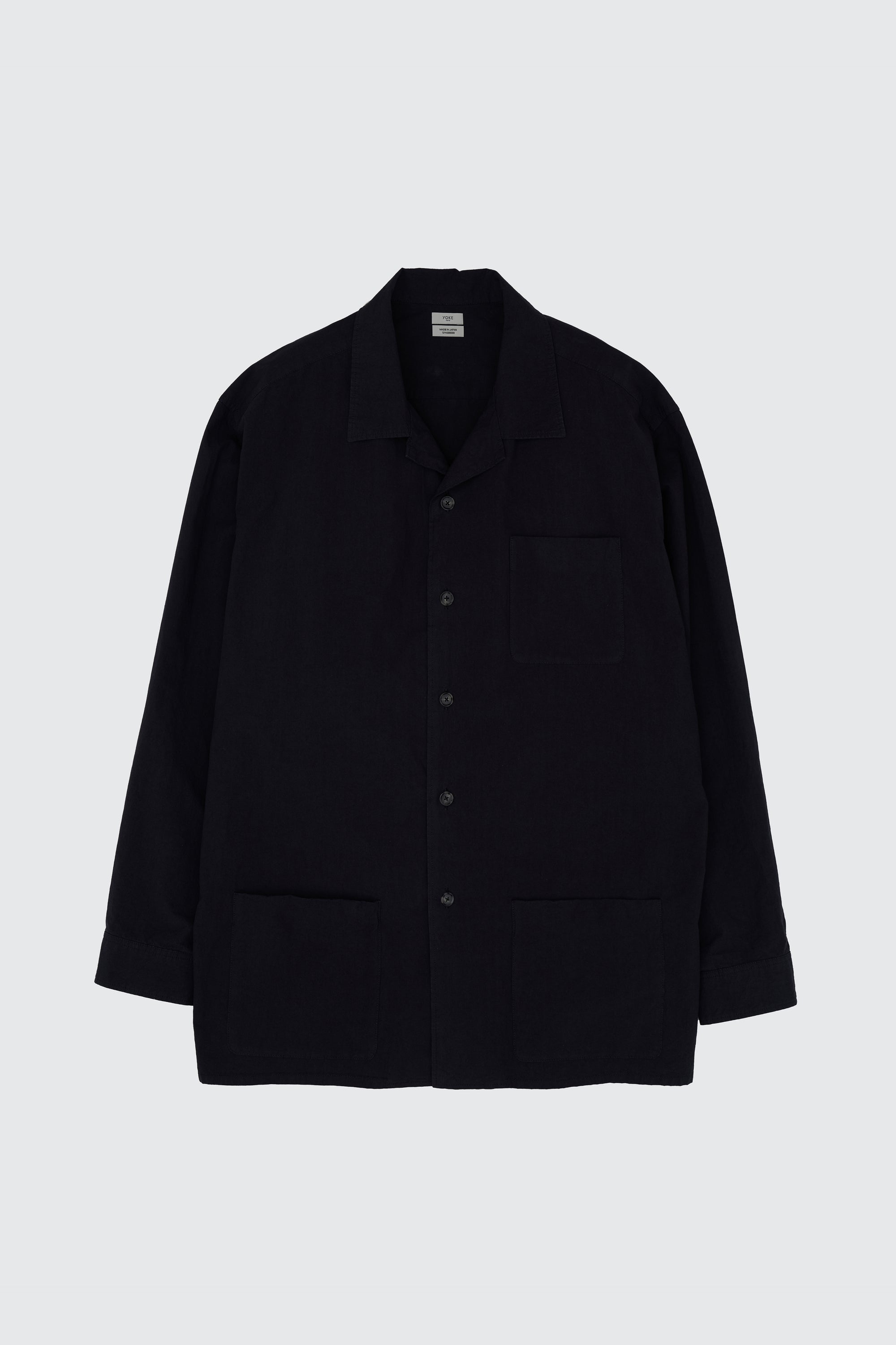 YOKE (ヨーク) ガーメントダイシャツジャケット カーボンブラック
