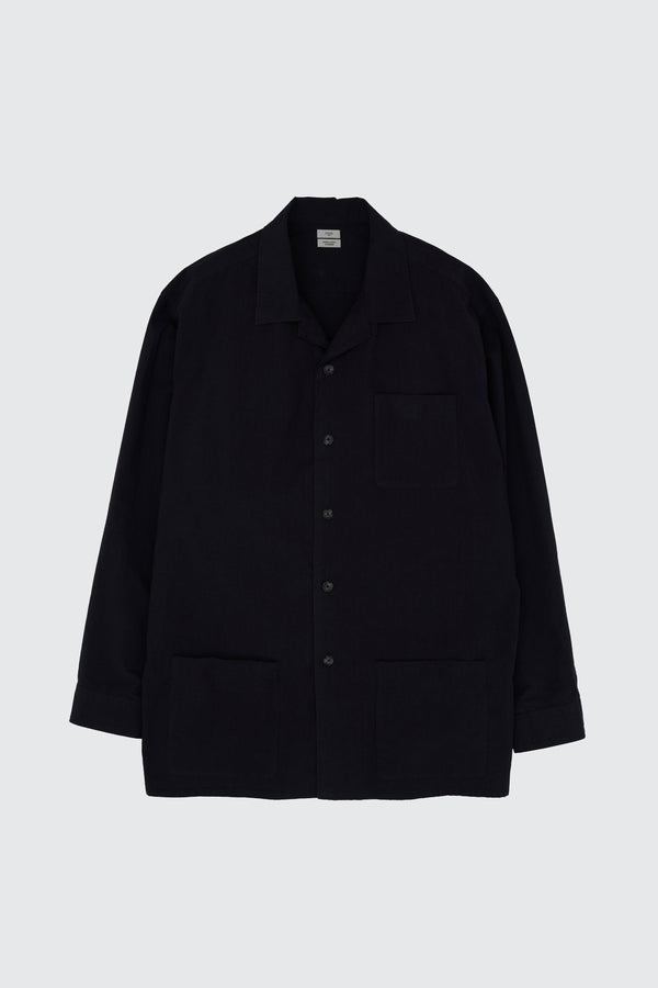 Cotton Typewriter Garment-dyed Shirt Jacket